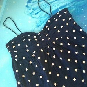 J. Crew flowy comfy polka dot tube top tank